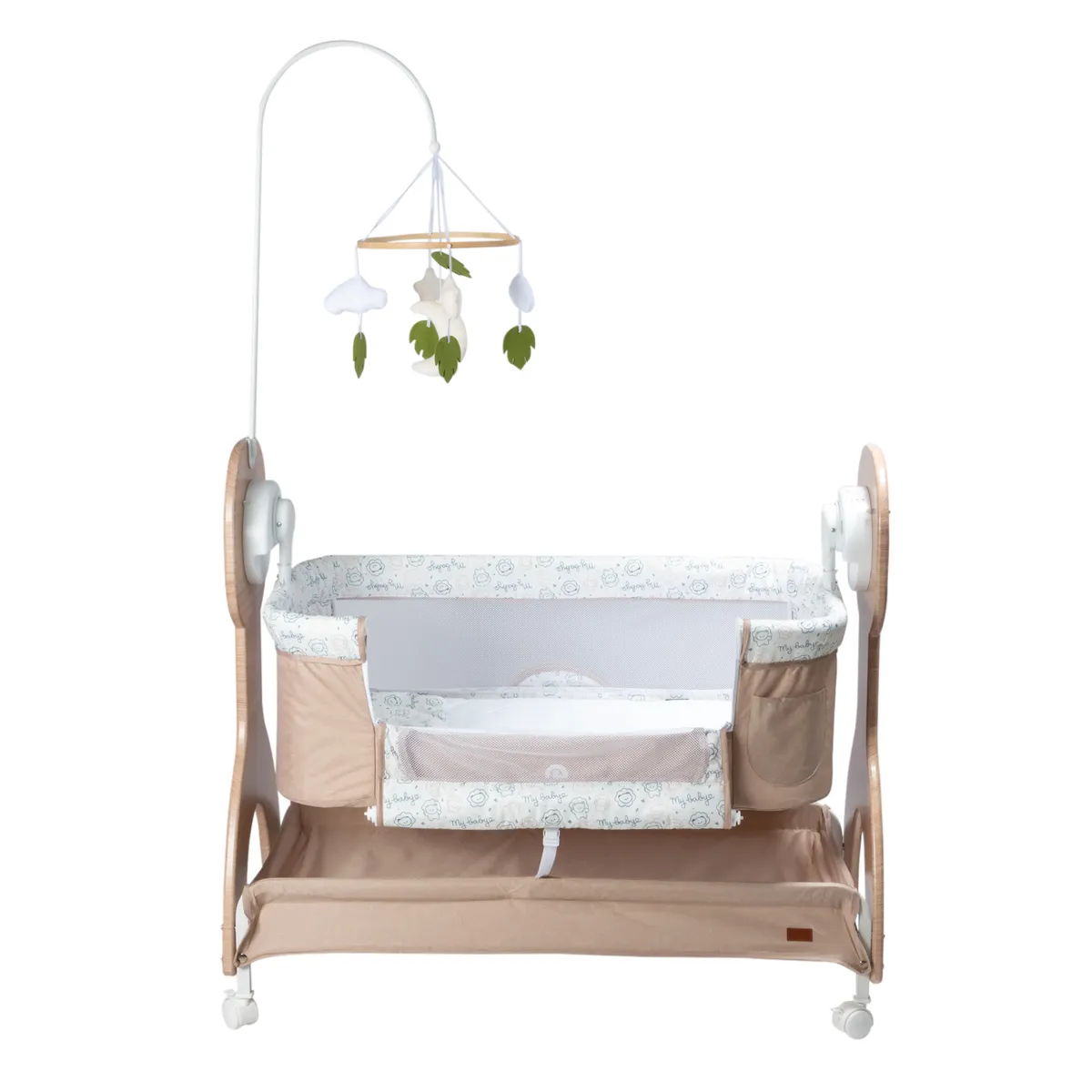 EBABY - Cuna Colecho Mecedora SEREN  EB758 BEIGE