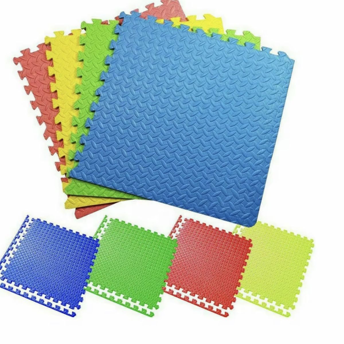 STALION - Tapete Foamy 60 X 60 Cm, 40 Laminas, 12 Metros Cuadrados Multicolor Antideslizante