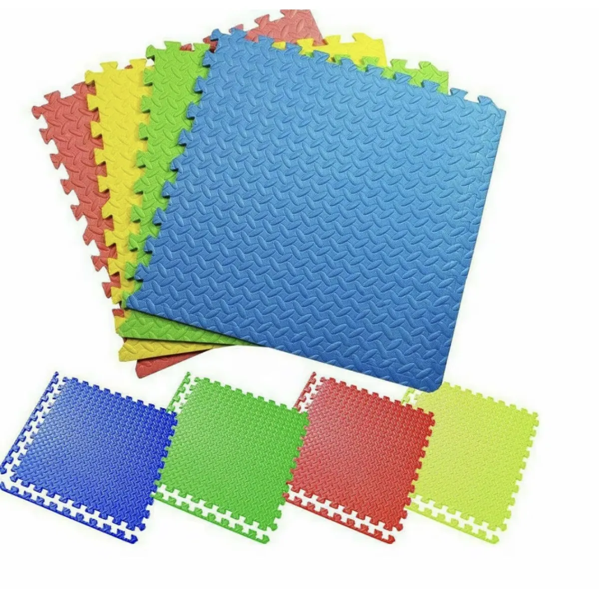 STALION - Tapete Foamy 60 X 60 Cm, 40 Laminas, 12 Metros Cuadrados Multicolor Antideslizante