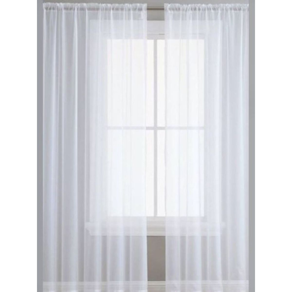 OEM - Velo Suizo Blanco En Visillo De 5.50 M De Ancho Por 2 M De Largo Dividido En 2