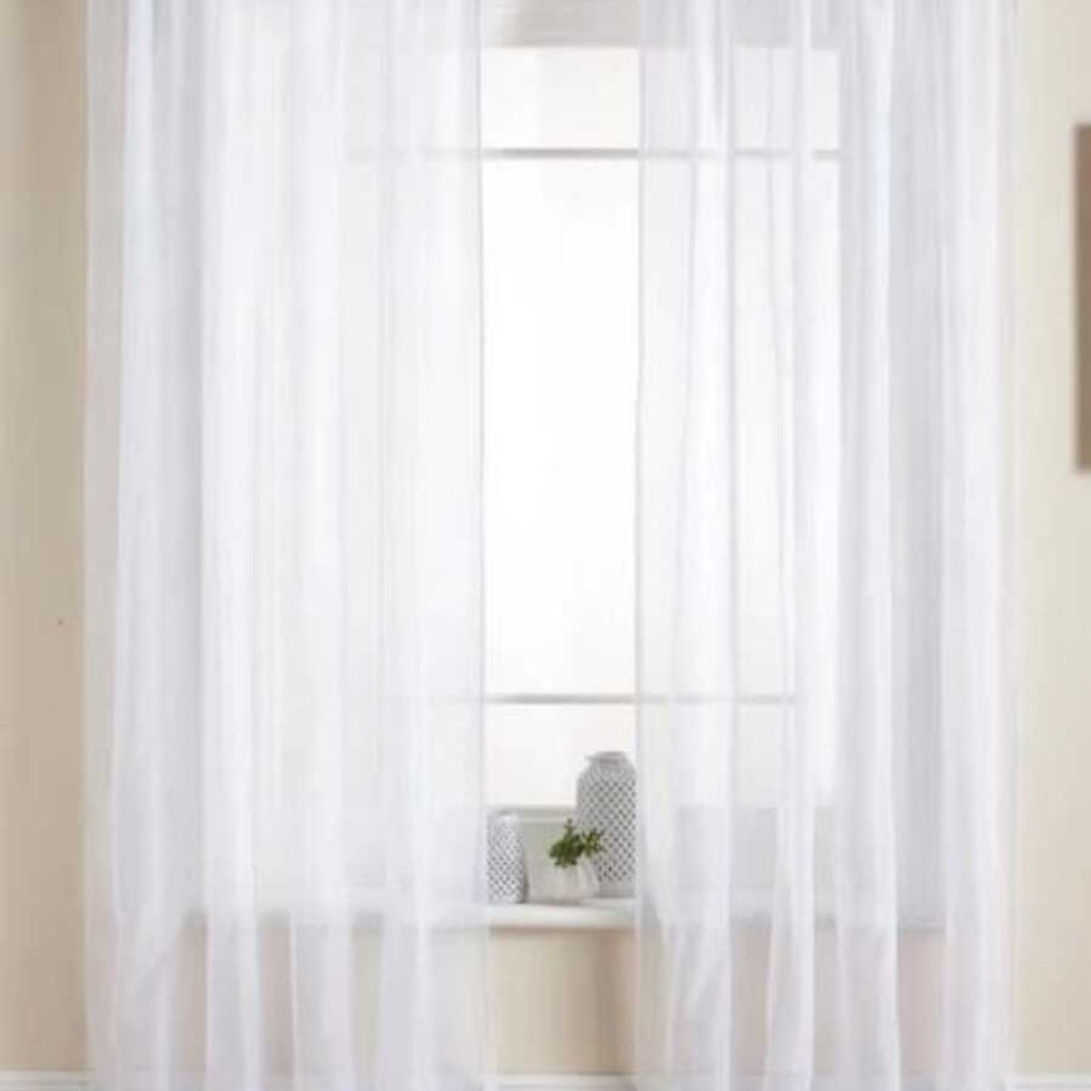 OEM - Velo Suizo Blanco En Visillo De 5.50 M De Ancho Por 2 M De Largo Dividido En 2