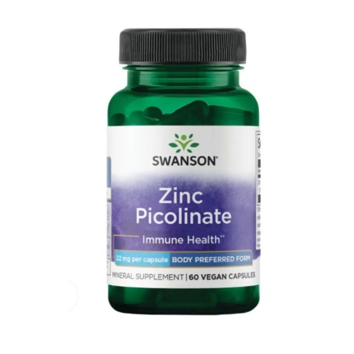 SWANSON - ALIMENTO CON ZINC X 60 UNIDADES/ ZINC PICOLINATO