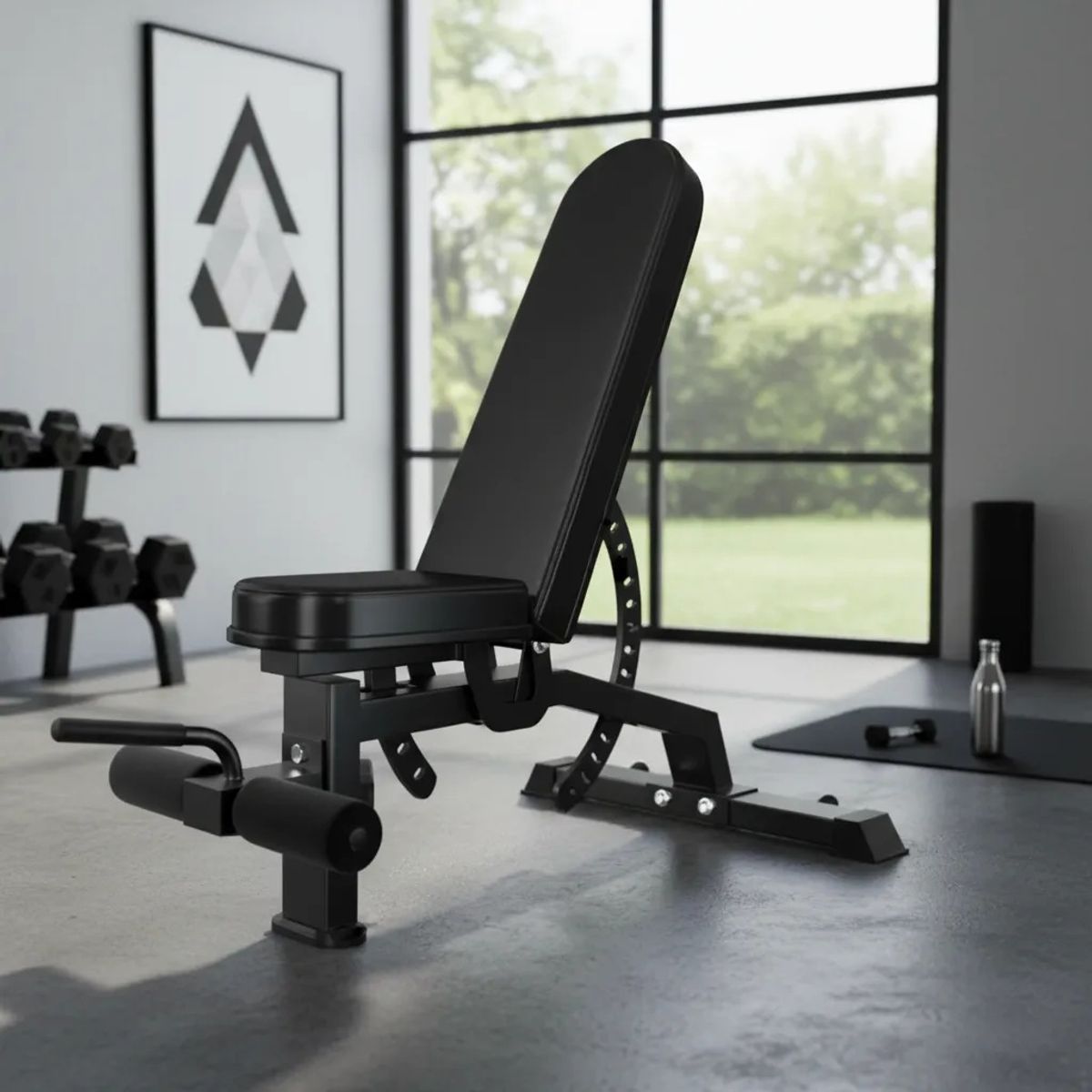 GENERICO - Banco Multifuncional Para Piernas Ajustable Olimpico Gym Fit