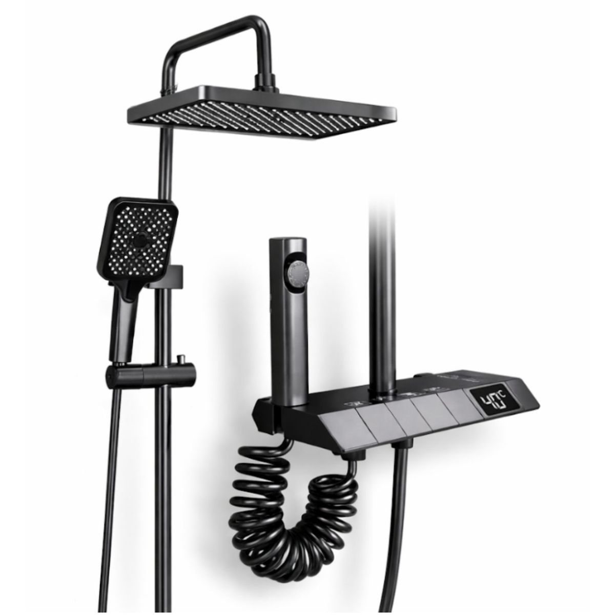 COLME TECHNOLOGY HOME - Ducha Moderna Piano Digital 4 Modos Control Temperatura Lcd