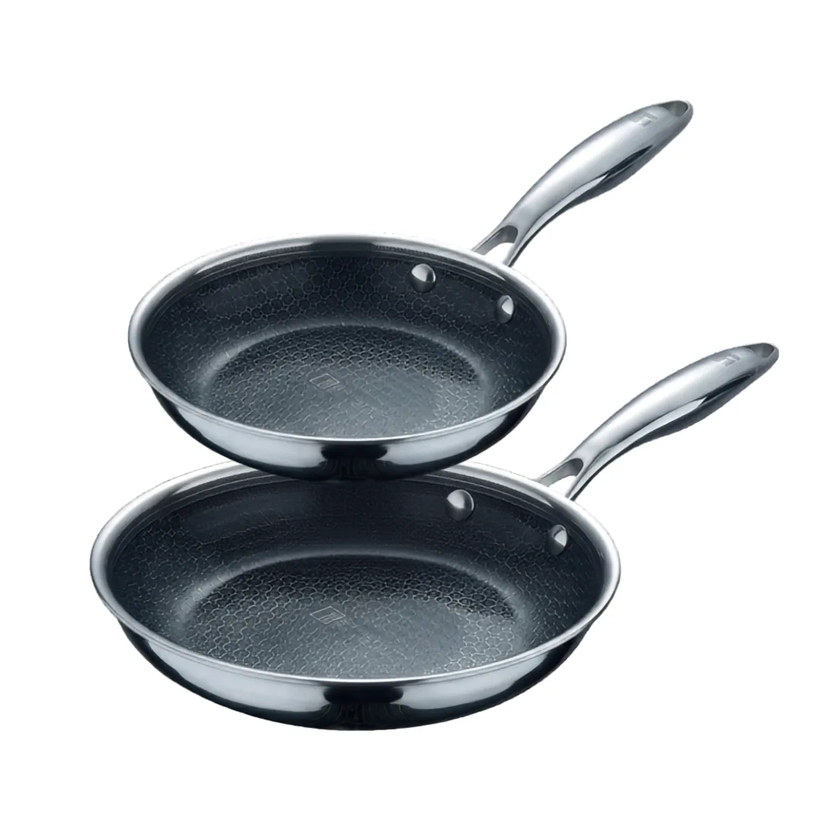 BERGNER - SET 2 SARTENES ACERO INOXIDABLE STEEL BLUE (20CM Y 24 CM)