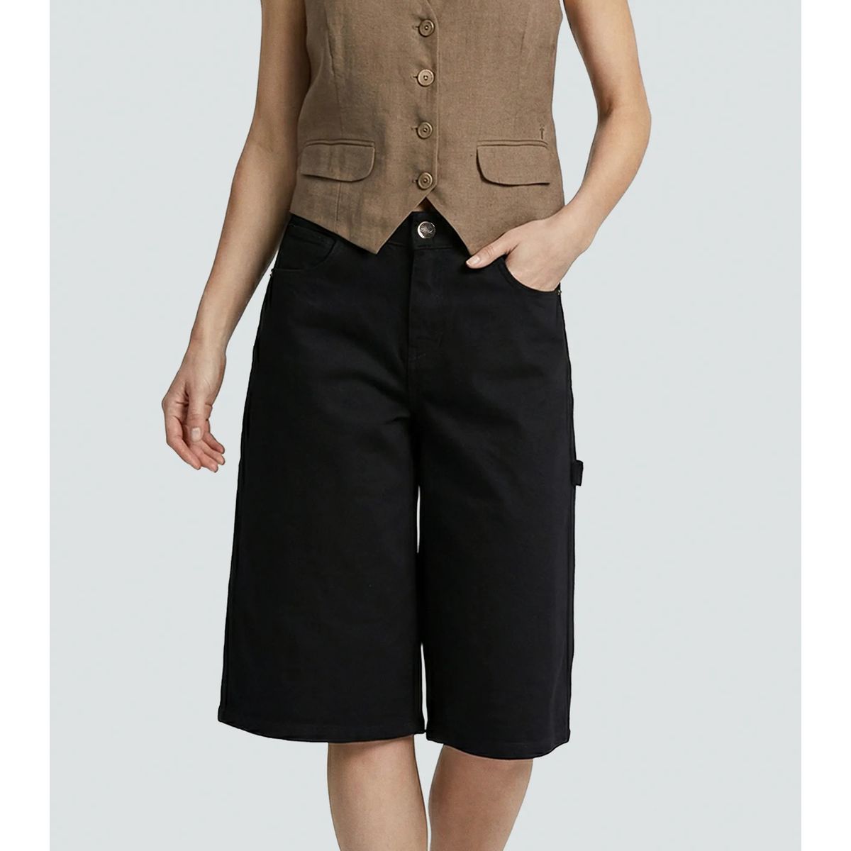 DEREK - Short Para Mujer Negro Derek