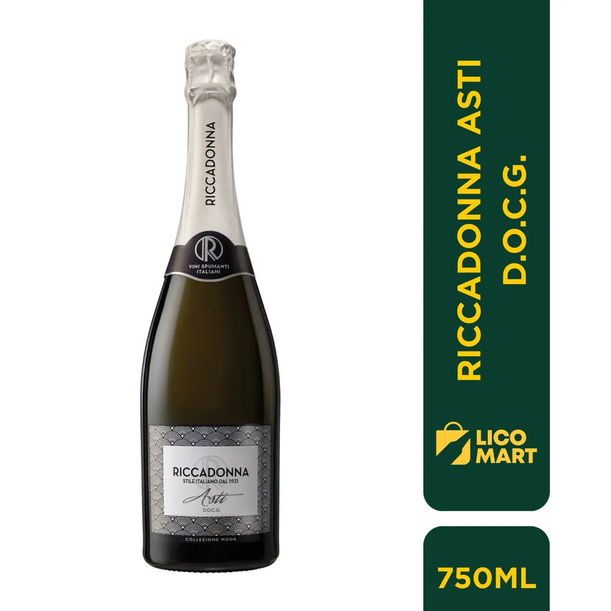 GENERICO - VINO ESPUMOSO RICCADONNA ASTI 750 ML