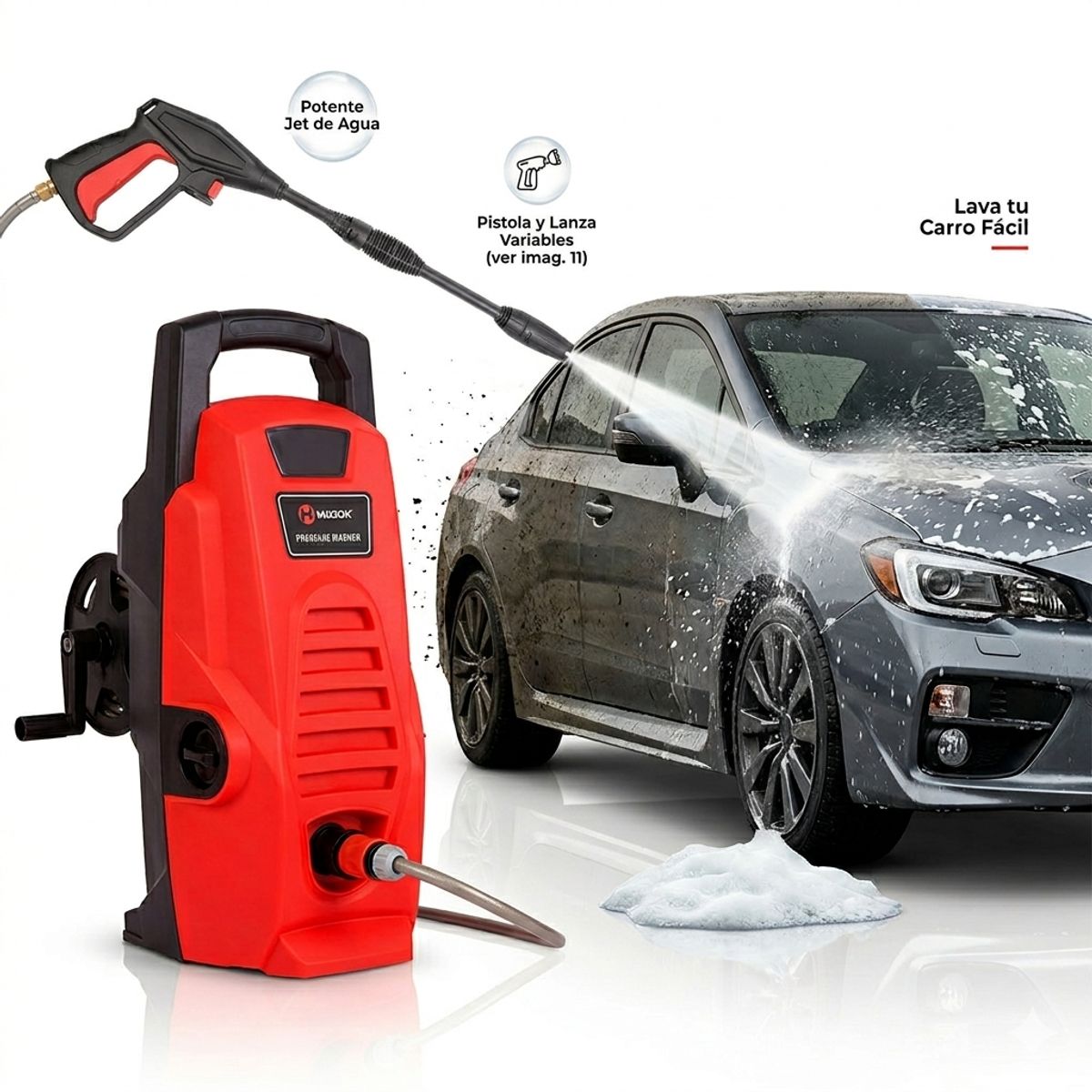 MCCARTHY - Hidrolavadora Mccarthy 1305 Psi + Acople Rápido