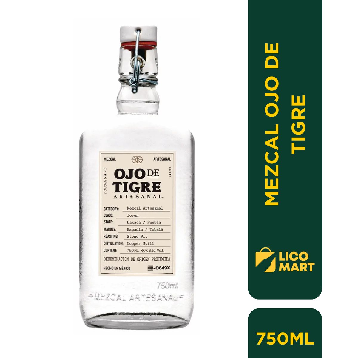 GENERICO - MEZCAL OJO DE TIGRE 750 ML