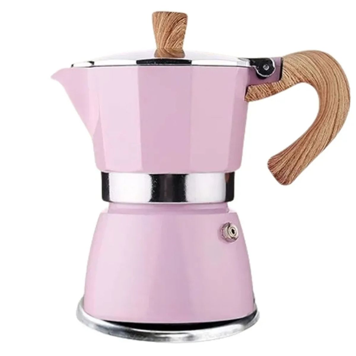 SKY - Cafetera Italiana Moka 9 Tazas Rosada – Cafetera De Estufa Con Filtro Para Café