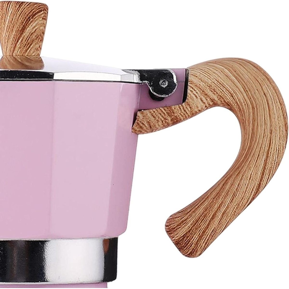 SKY - Cafetera Italiana Moka 9 Tazas Rosada – Cafetera De Estufa Con Filtro Para Café