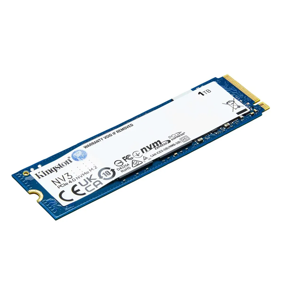 KINGSTON - Disco sólido SDD M.2 1tb Kingston Pcie 4.0 Nv3 color azul