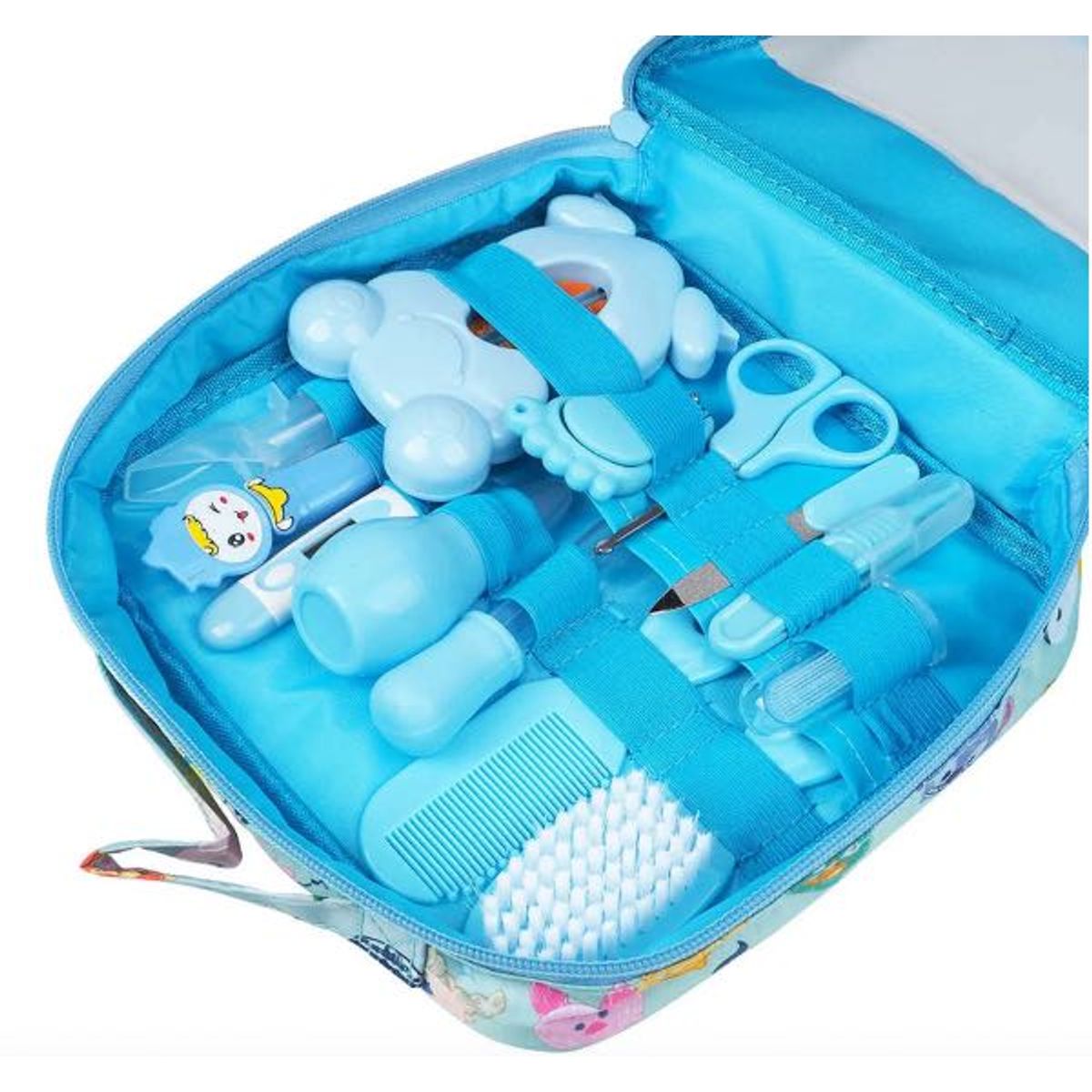 GENERICO - Kit de aseo para bebe de 14pcs Azul