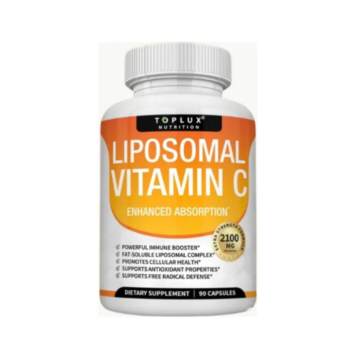 NUTRISANT - Vitamina C Liposomal Toplux 2100mg Alta Absorción 90 Cápsulas