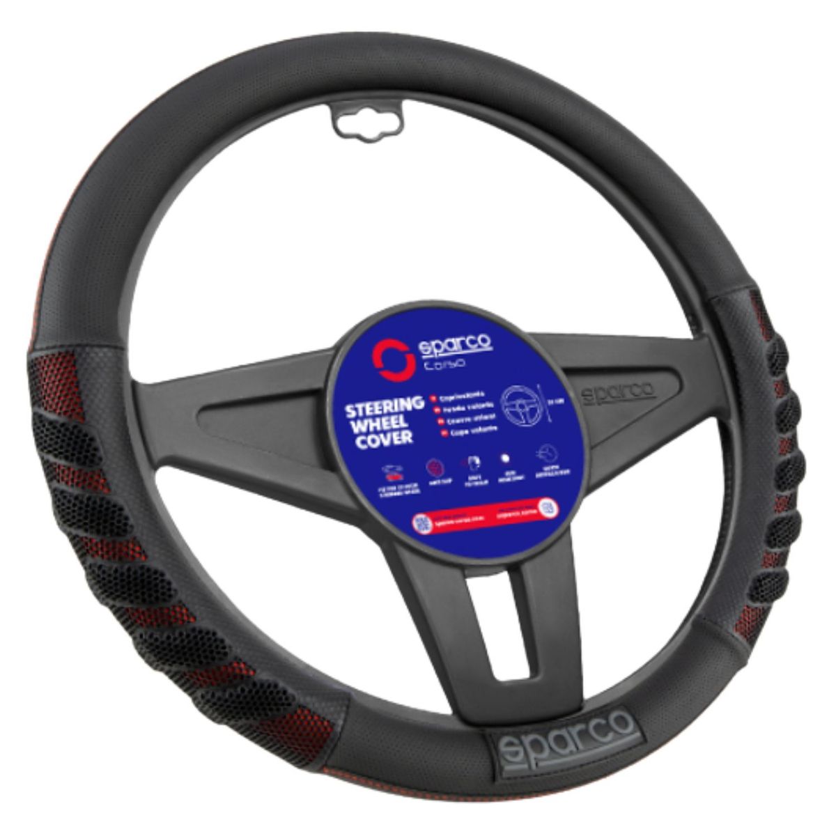 SPARCO - Cubre Volante Sparco Timon Vehiculo Carro Protector Lujo