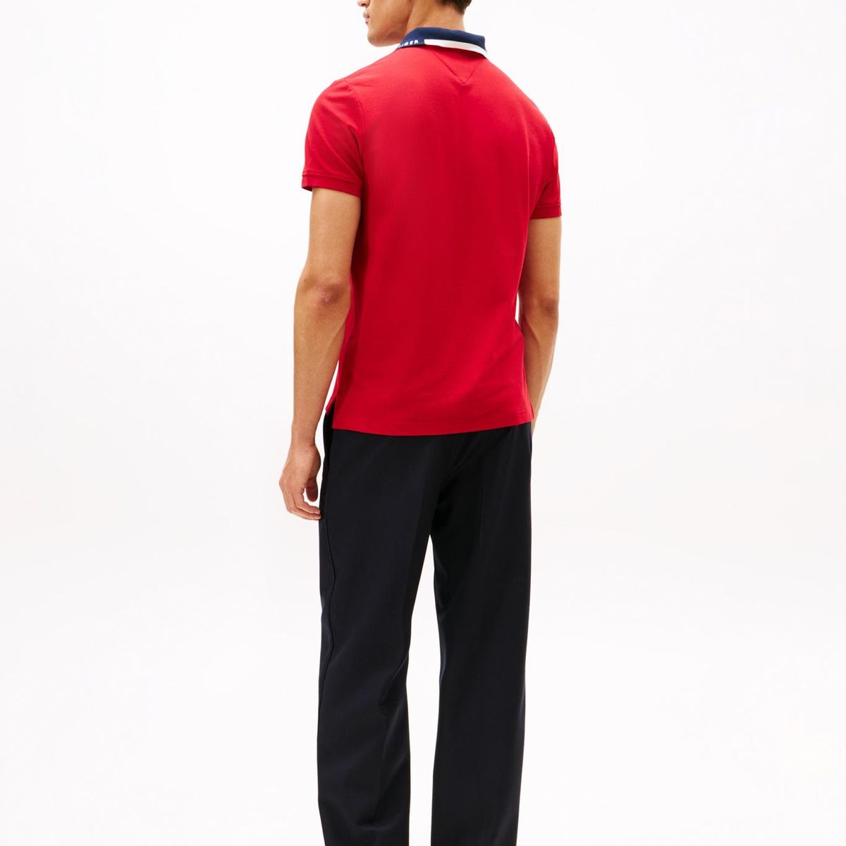 TOMMY HILFIGER - Polo rojo de corte regular con logo gráfico Tommy Hilfiger