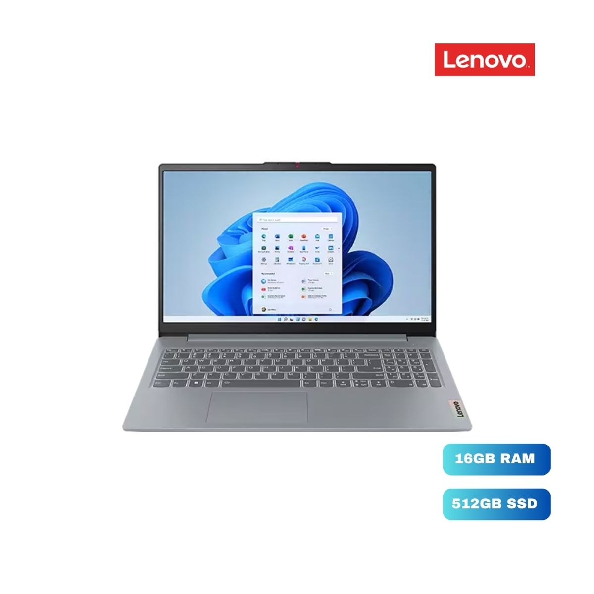 LENOVO - Portátil Lenovo IdeaPad 15AMN8 Ryzen 3 16GB RAM 512GB SSD 15.6" FHD Artic Grey (82XQ00YQLM)
