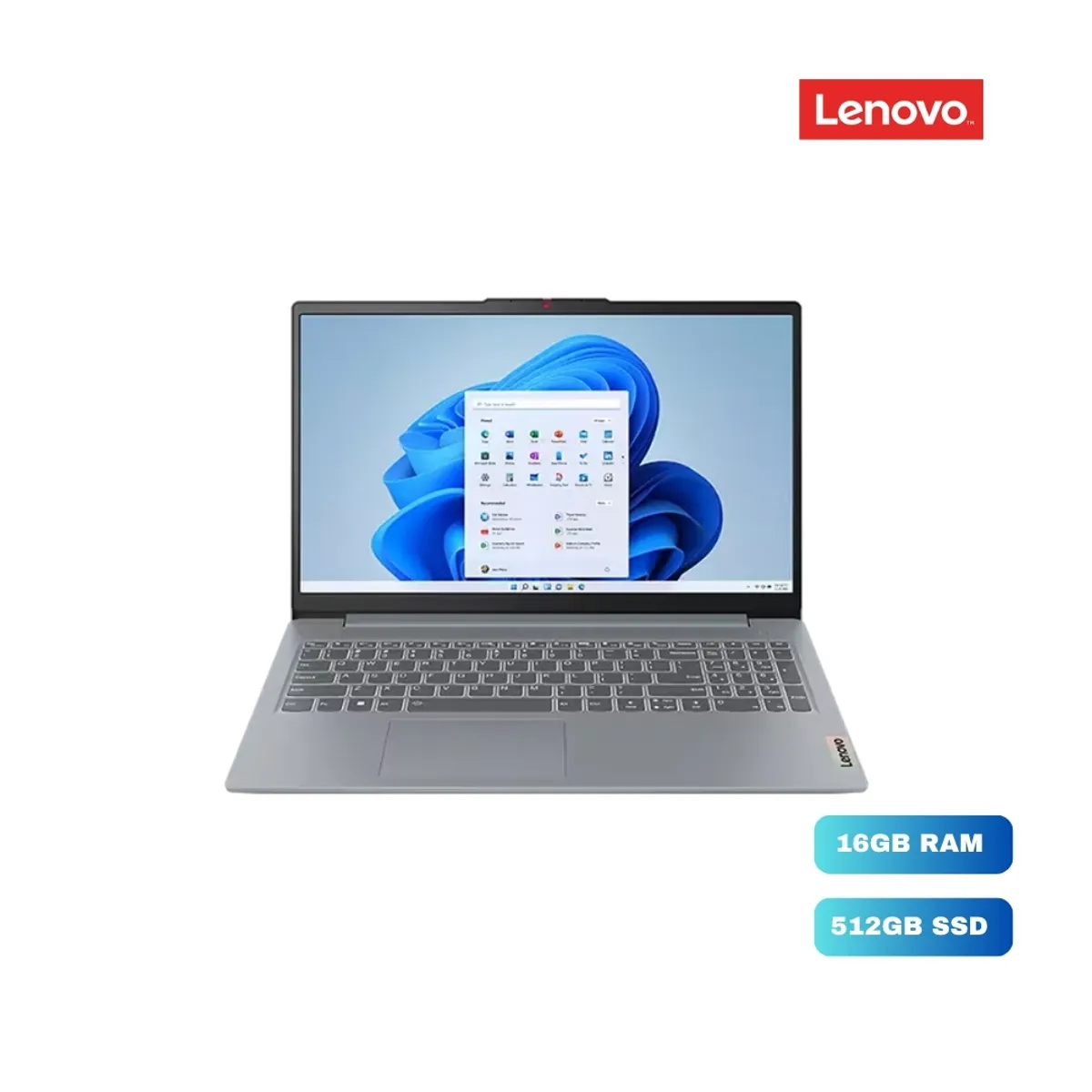 LENOVO - Portátil Lenovo IdeaPad 15AMN8 Ryzen 3 16GB RAM 512GB SSD 15.6" FHD Artic Grey (82XQ00YQLM)