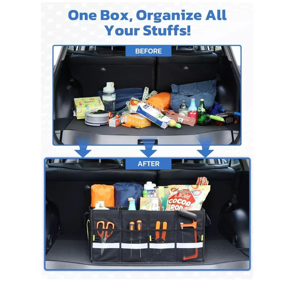 OEM - Organizador De Baul Para Carro Automovil Con Tapa