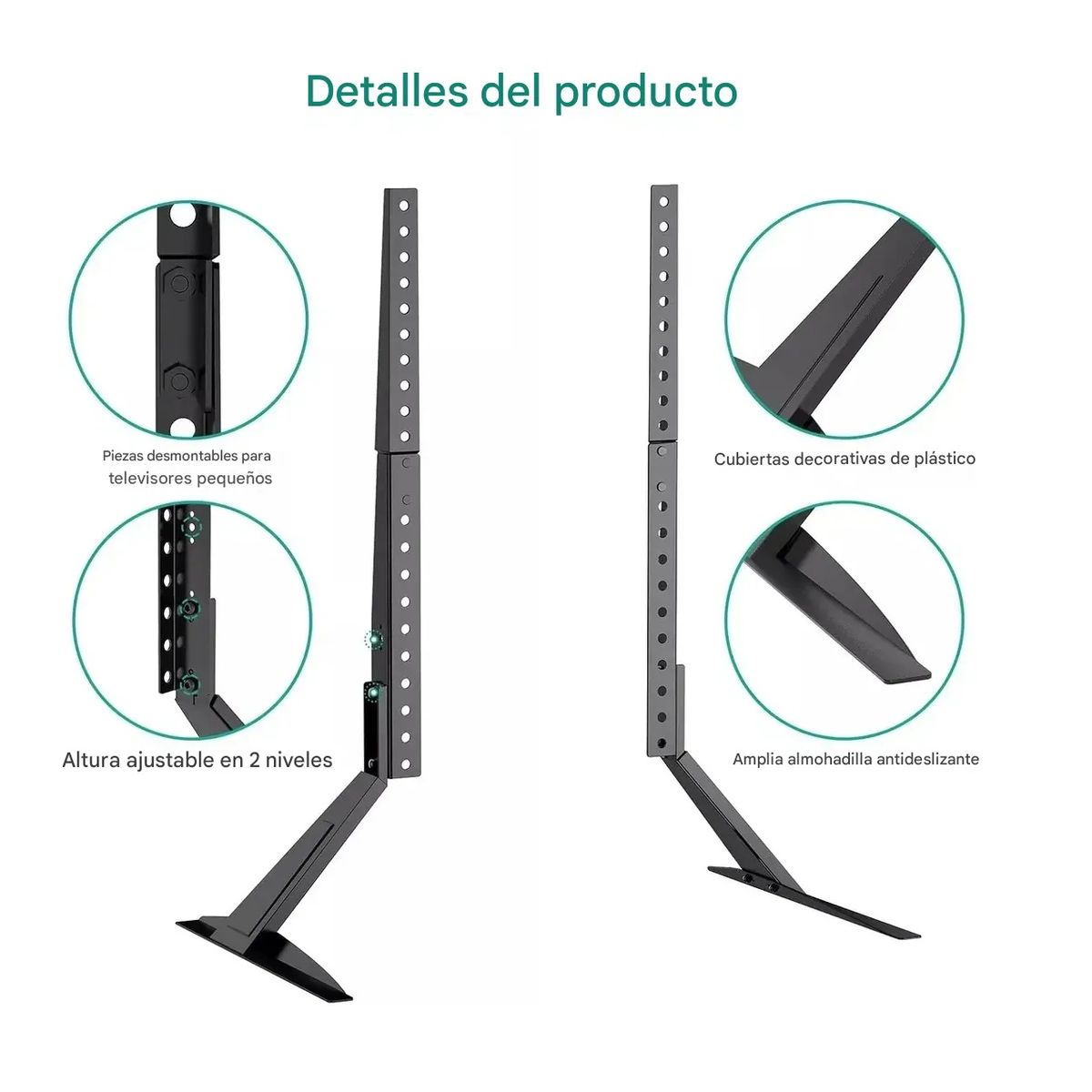 OEM - Soporte tv base de mesa universal patas repuesto 37 a 75 Pulg