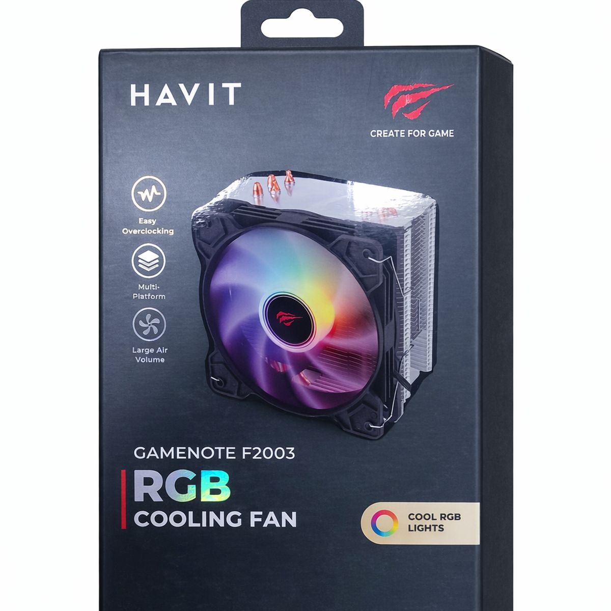 HAVIT - Ventilador CPU Gamer Cooler para Procesador Compatible Intel y AMD