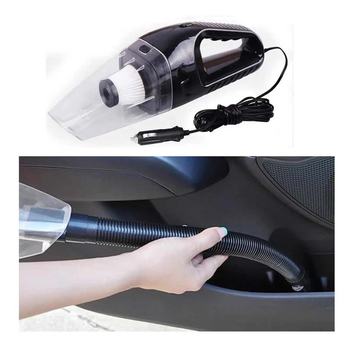 OEM - Aspiradora para carro portatil potente 12V con accesorios