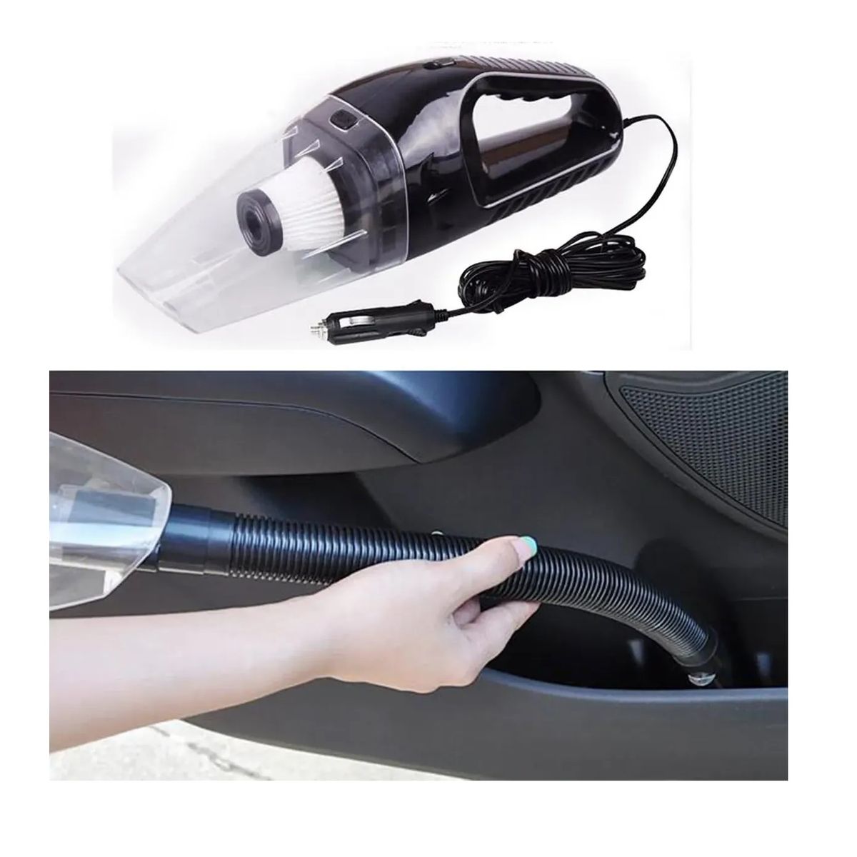 OEM - Aspiradora para carro portatil potente 12V con accesorios