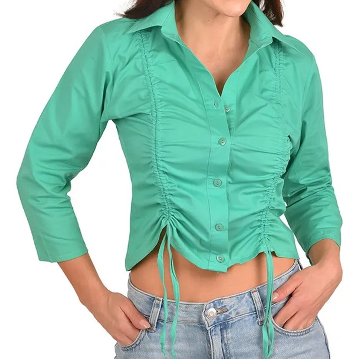 RITCHI - Blusa Camisera para Mujer Ritchi Estilo Elegante y Versátil