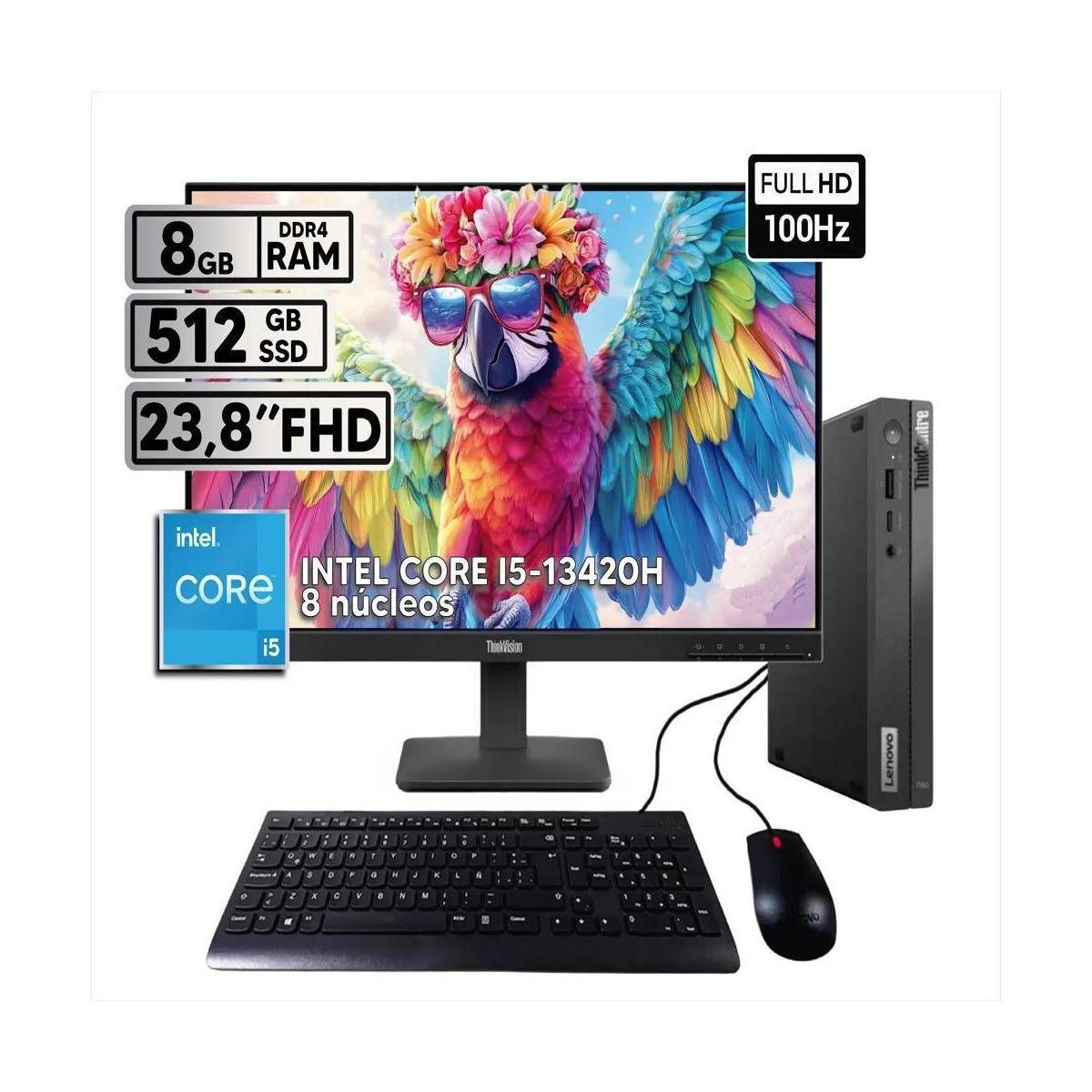 LENOVO - COMPUTADOR LENOVO TINY CORE I5-13420H 512GB SSD 8GB 24