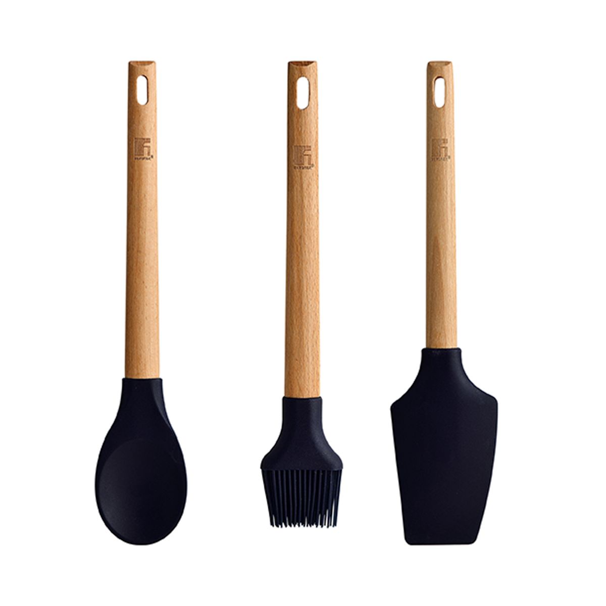 BERGNER - SET 3 UTENSILIOS DE COCINA EN SILICONA BERGNER