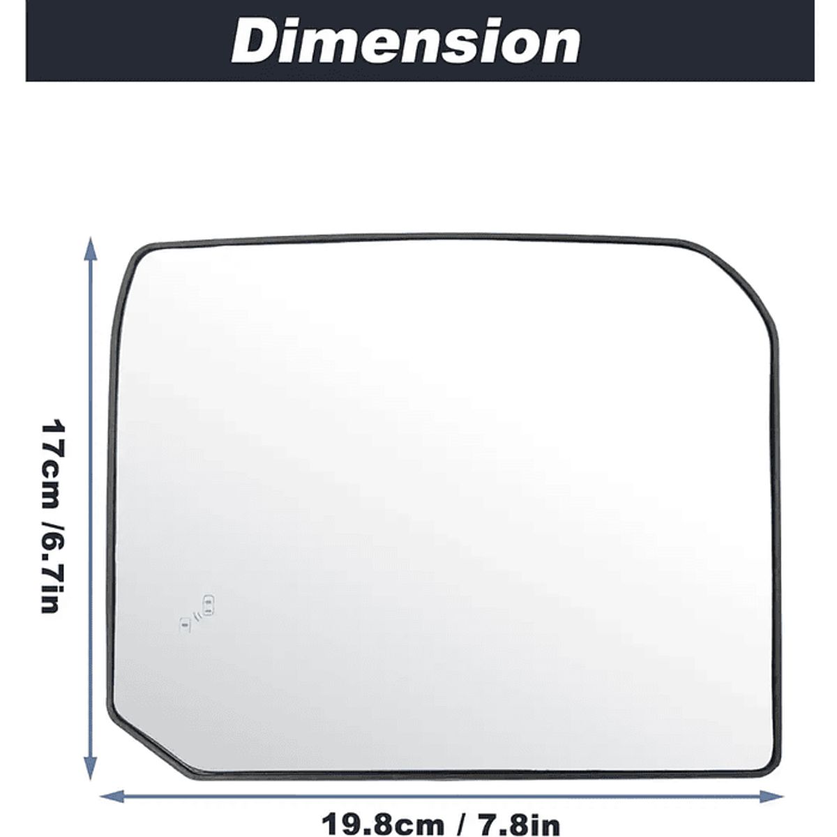 GENERICO - Luna Retrovisor Superiro Der Sensor Toyota Tundra 22-26
