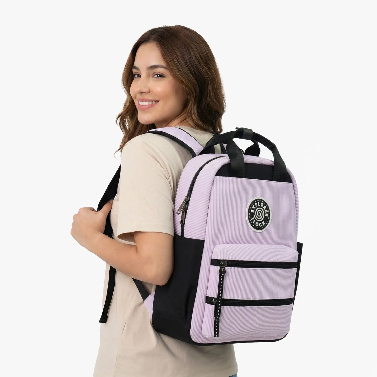 GENERICO - Morral Totepack Cora Wave con Compartimiento para Laptop hasta 14" y Bolsillos de Acceso Rápido