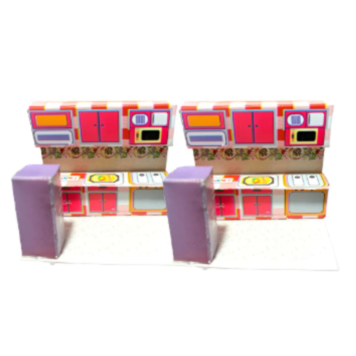 GENERICO - Figura Maqueta COCINA 5.5X4.5X6CM de CARTON por 6 Und