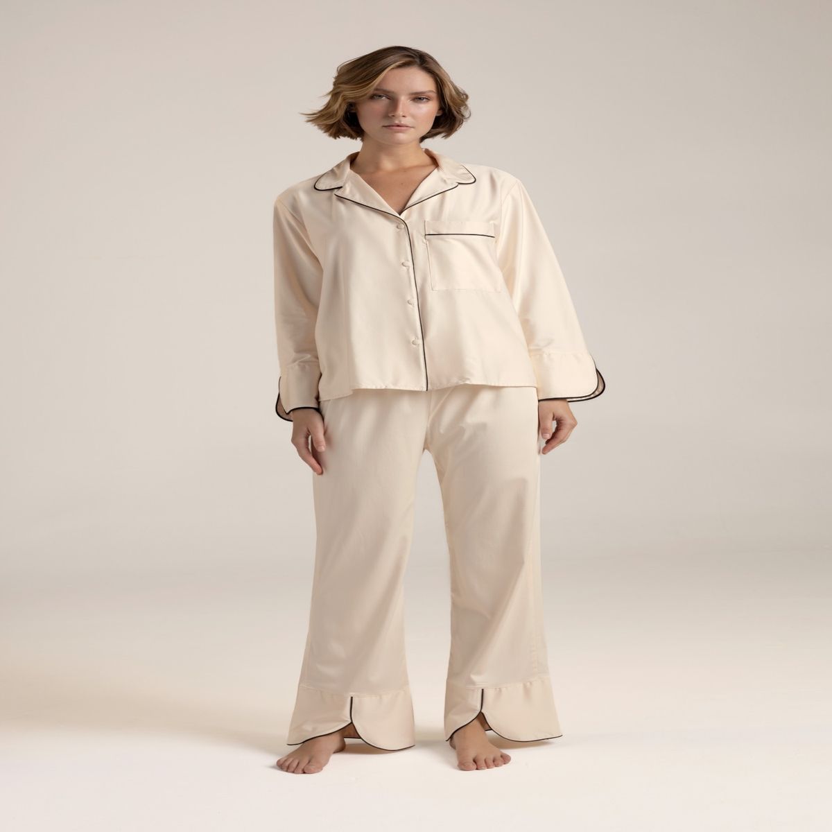 TOUCHE LINGERIE - Pijama capri elaborada en viscosa elástica Ref. 0527M62