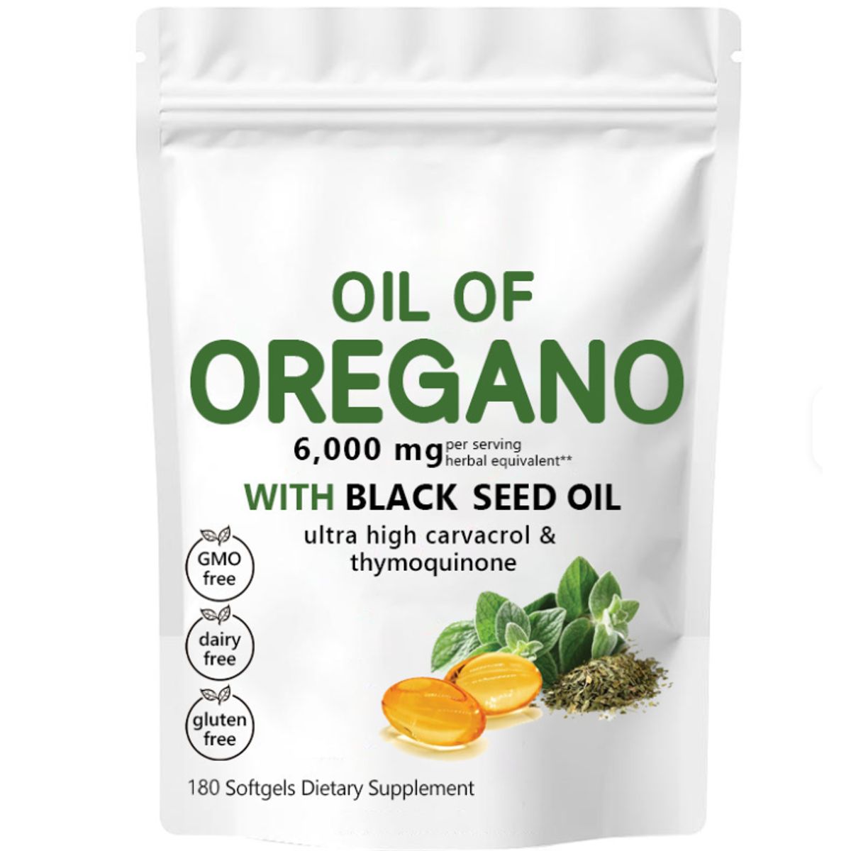 GENERICO - Extracto Aceite Oregano 6000 180 capsulas