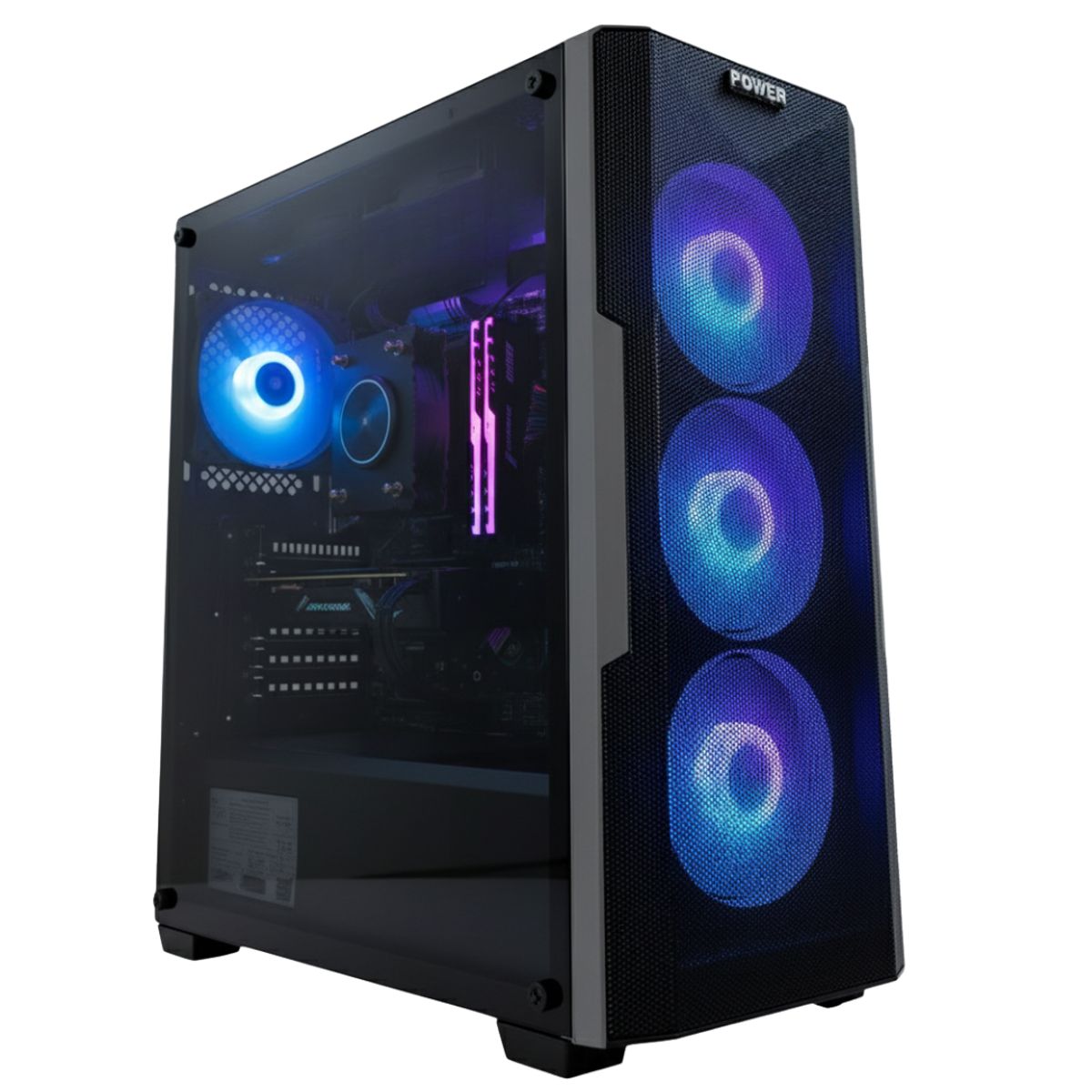 POWER GROUP - Torre Gamer Ryzen 7 8700f + Rtx 5060 8gb +16gb Ddr5+ 512gb M2
