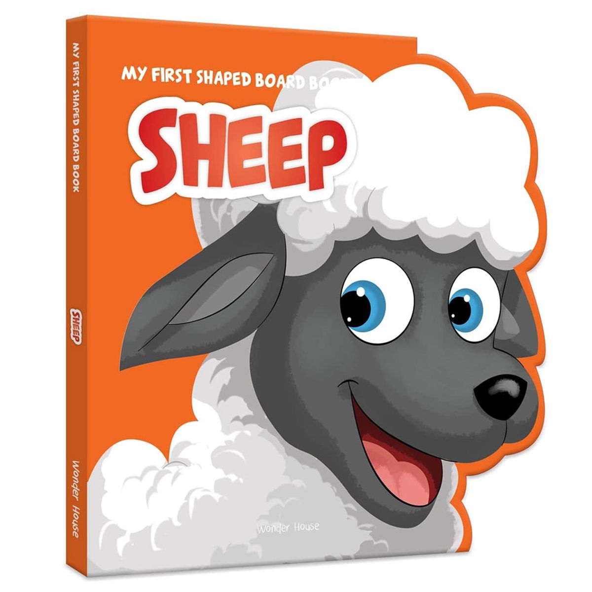 GENERICO - My First Shaped Board Book Illustrated Sheep - Animal Picture Book
