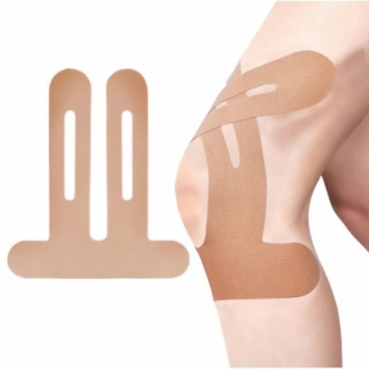 GENERICO - Cinta Kinesiológica Precortada Para Rodillas