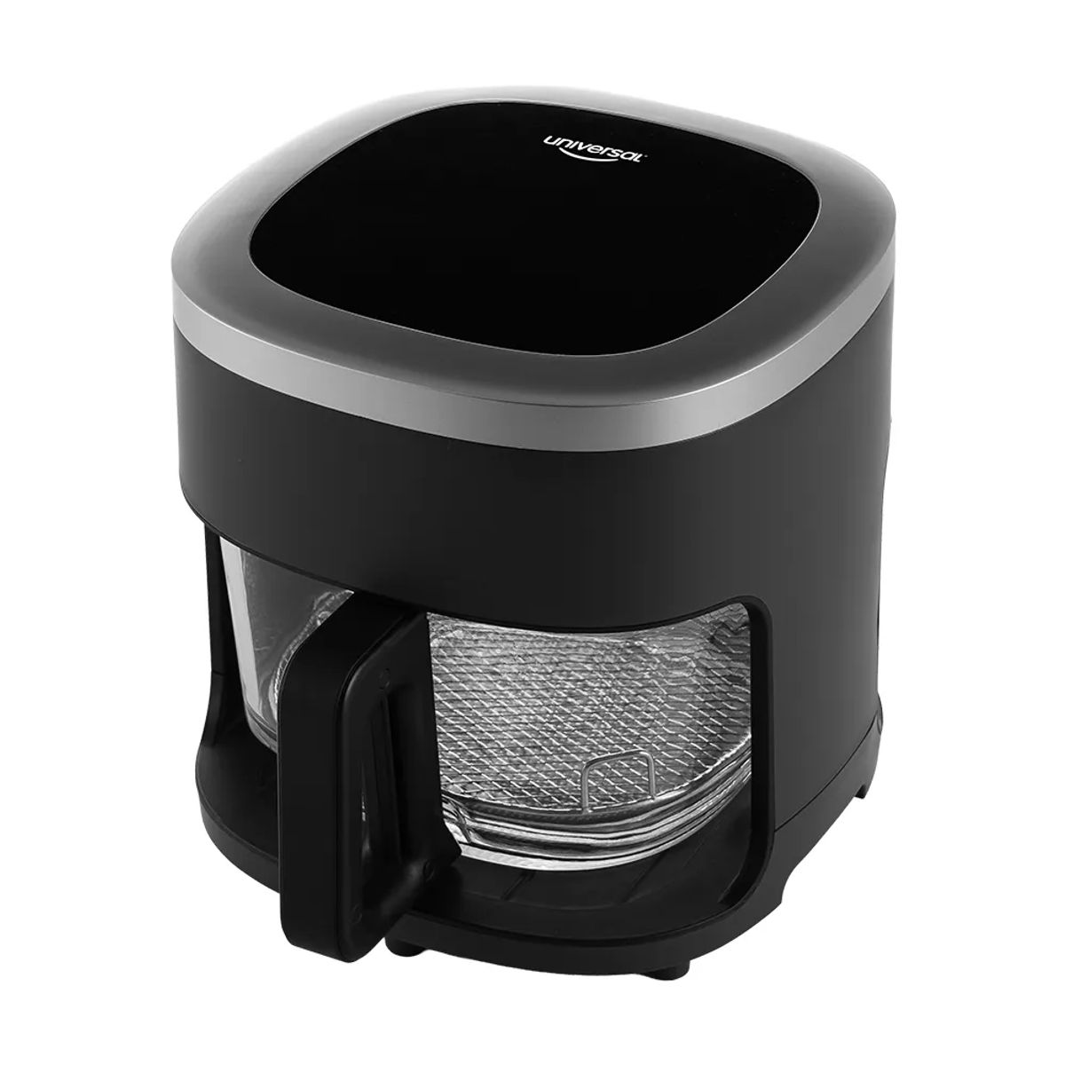 UNIVERSAL - Freidora de aire Vitro Fry UNIVERSAL con capacidad de 4.2L, cesta de vidrio resistente y duradero, panel digital con 6 modos de cocción.