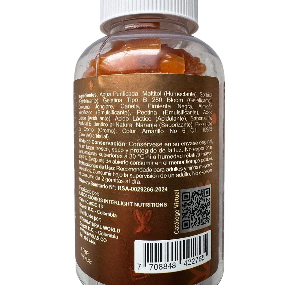 GENERICO - Curcuma y pimienta negra en gomas