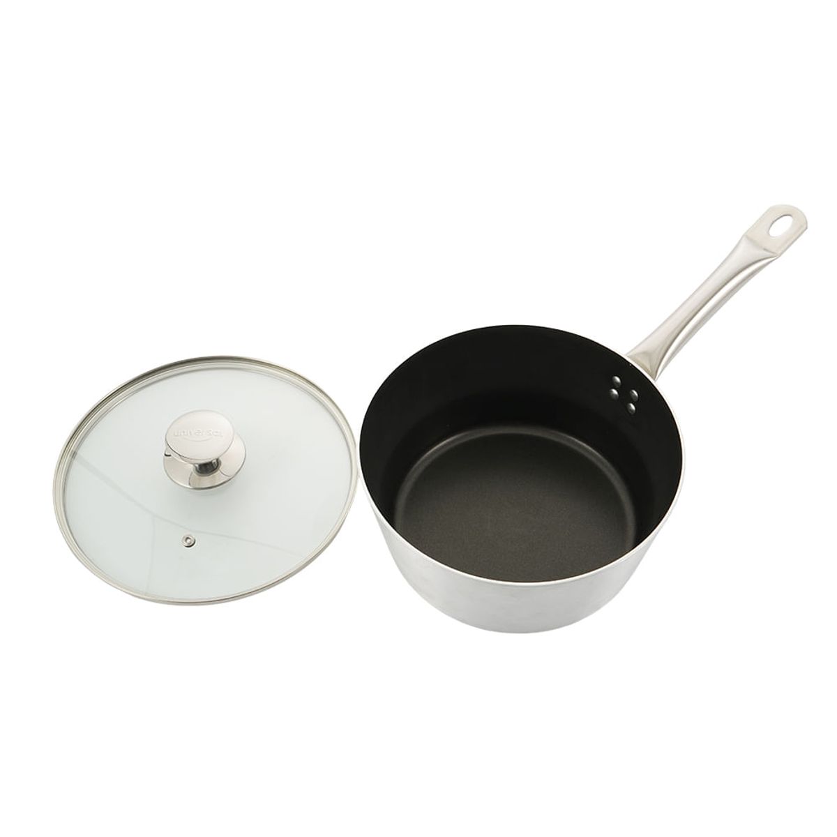 UNIVERSAL - PEROL 24 CM ANTIADHERENTE DE ALUMINIO DE ALTA PUREZA CON TAPA DE VIDRIO  24 cm Antiadherente de Aluminio Alta Pureza con Tapa de Vidrio