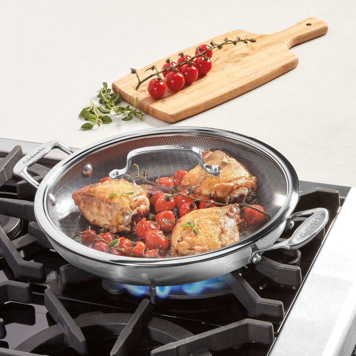 CUISINART - Sartén de Acero Inoxidable FusionPlus™ de 12 FPS25-30DC de Cuisinart®