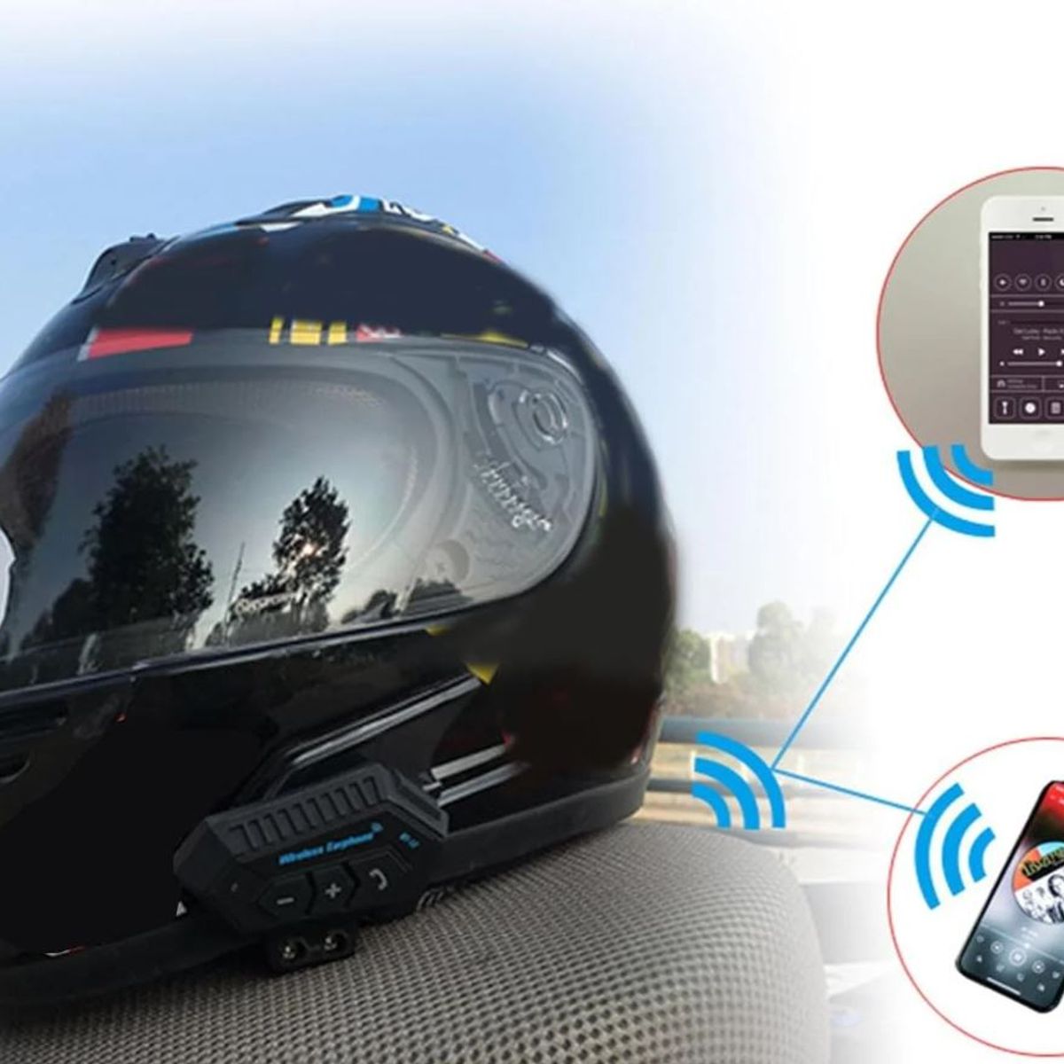 GENERICO - Intercomunicador Bluetooth para moto