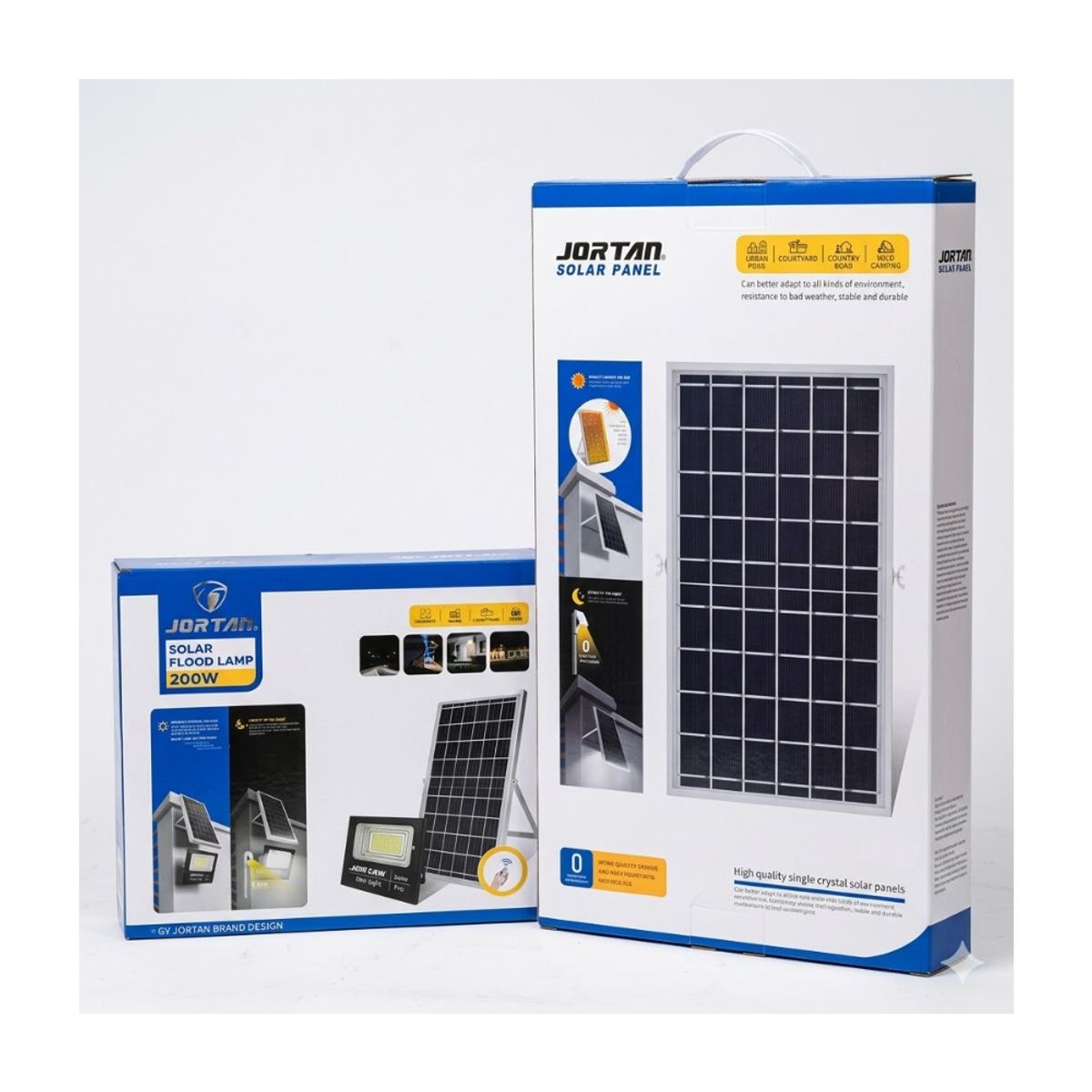 GENERICO - Reflector Solar Led Jortan 200w Ip66 Exterior Con Panel 6v Negro Blanco Frío Agregar a favoritos