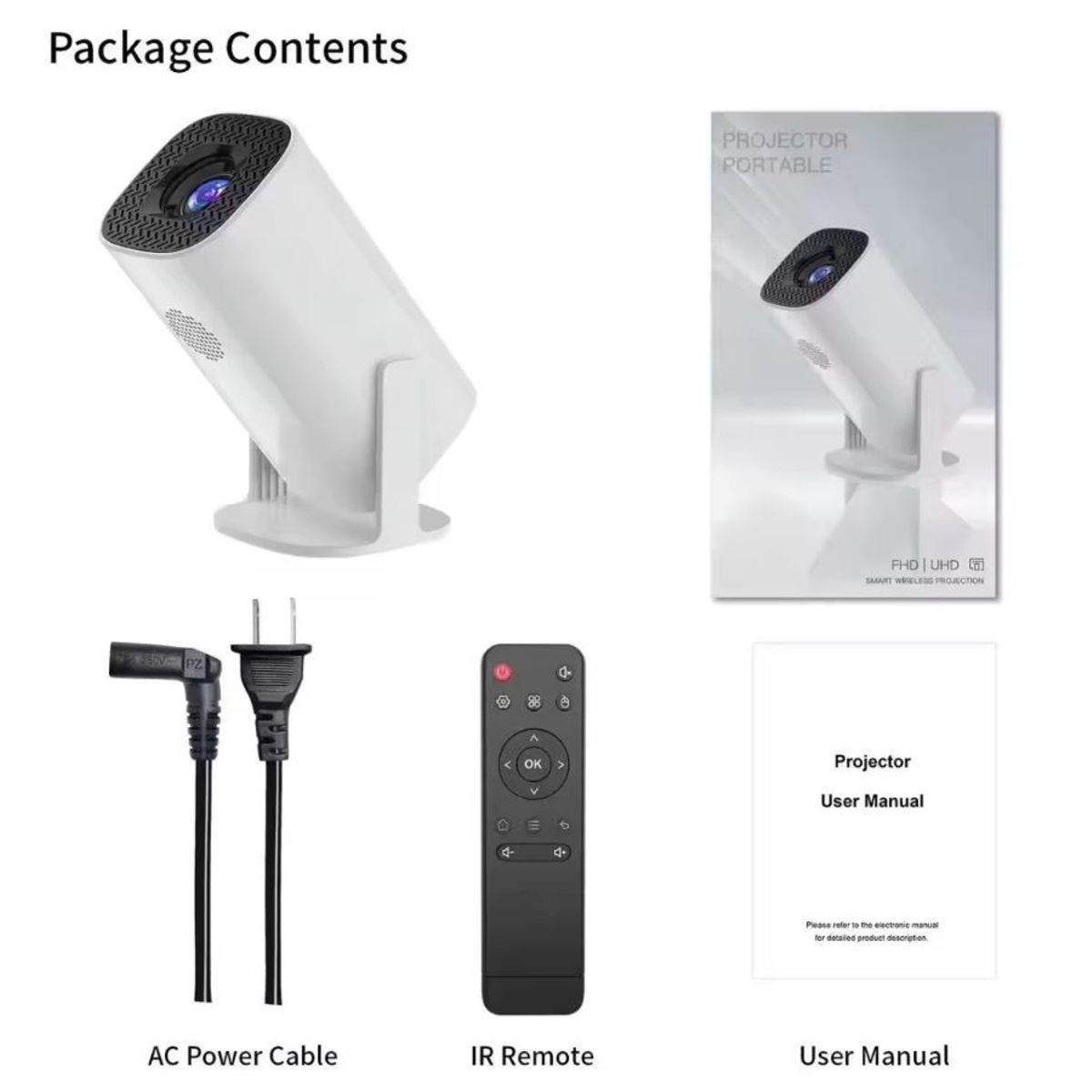 GENERICO - Proyector HD con WI-FI