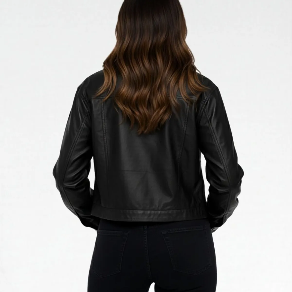 MOLGOA - Chaqueta Para Mujer Tipo Cuero - The New York