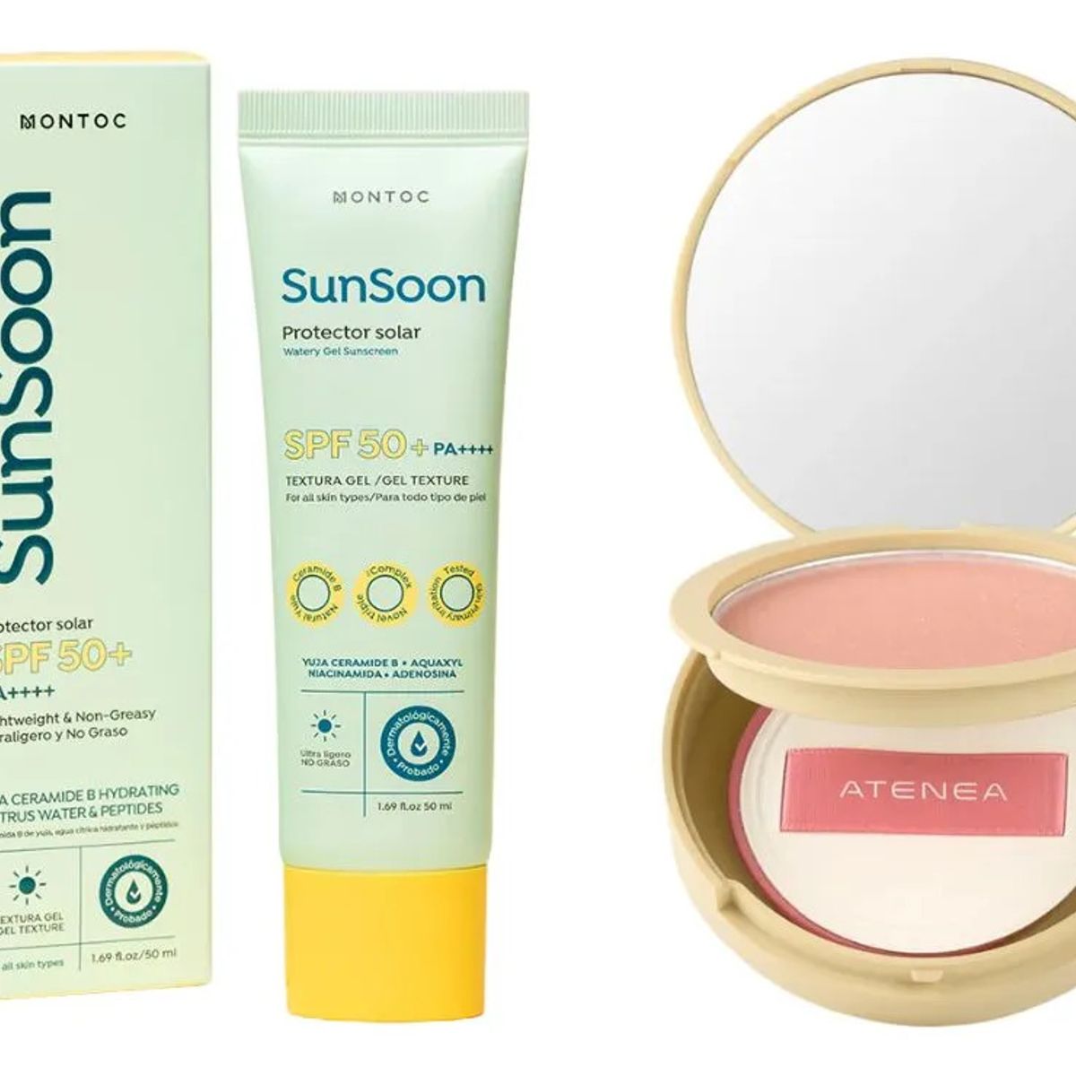 ATENEA - Polvo Gel Matificante Atenea Protector Solar Dermatologíco