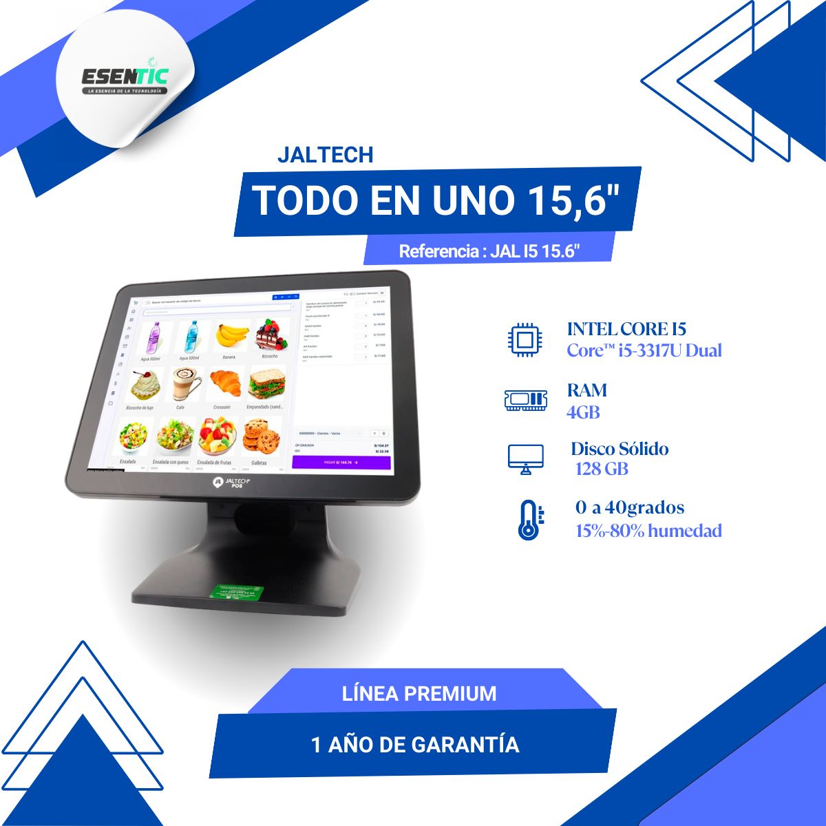 JALTECH - TODO EN UNO JALTECH CORE I5 15.6″ ALUMINIO