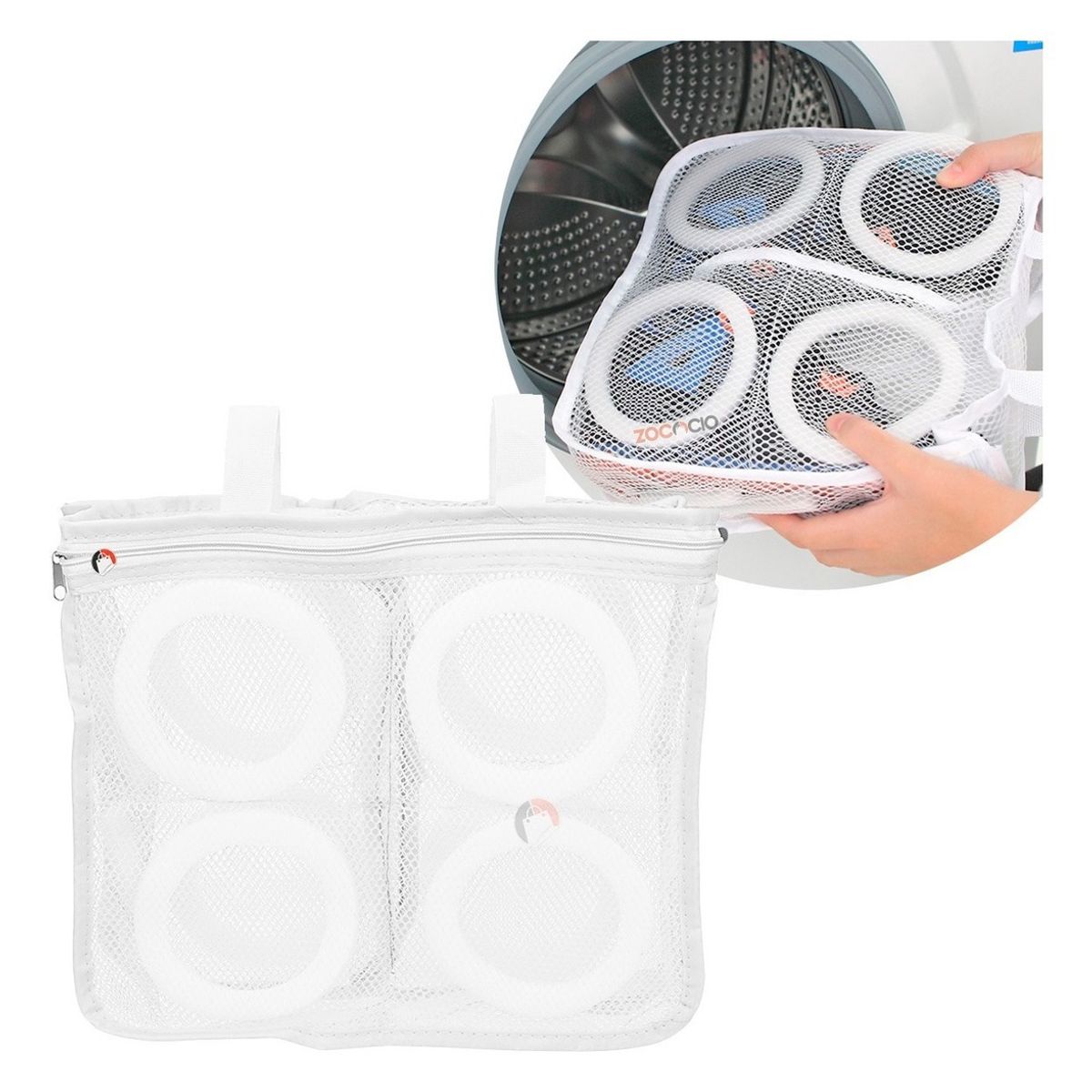GENERICO - Bolsa Para Lavar Zapatos Ropa Delicada Malla Uso En Lavadora
