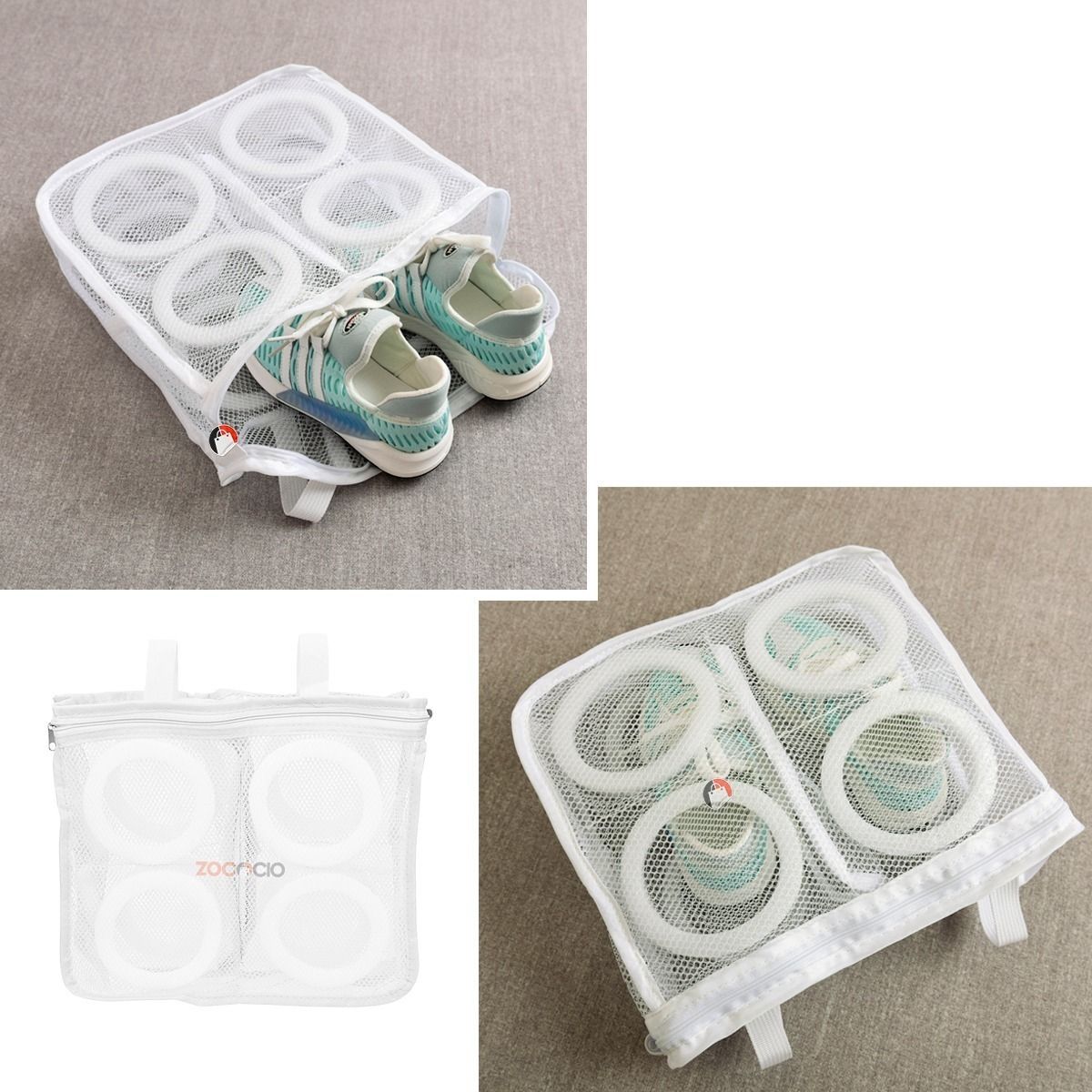 GENERICO - Bolsa Para Lavar Zapatos Ropa Delicada Malla Uso En Lavadora